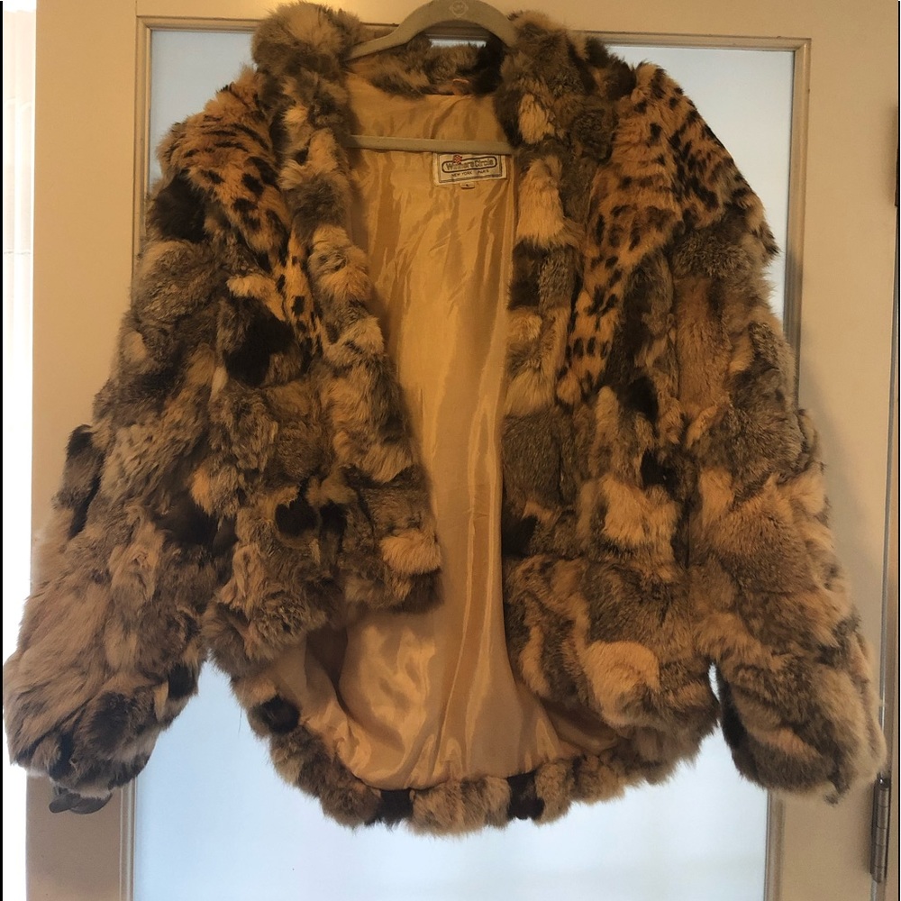 Real fur coat